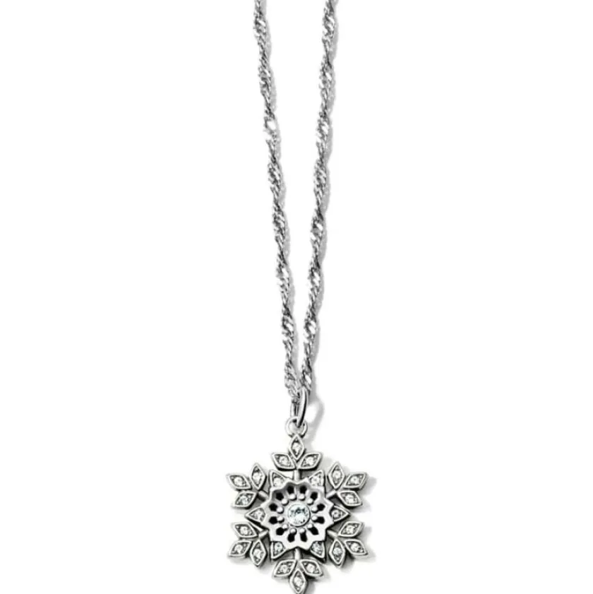 Brighton Glint Snowflake Necklace Silver Online
