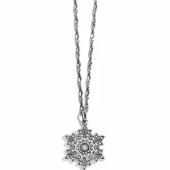 Brighton Glint Snowflake Necklace Silver Online