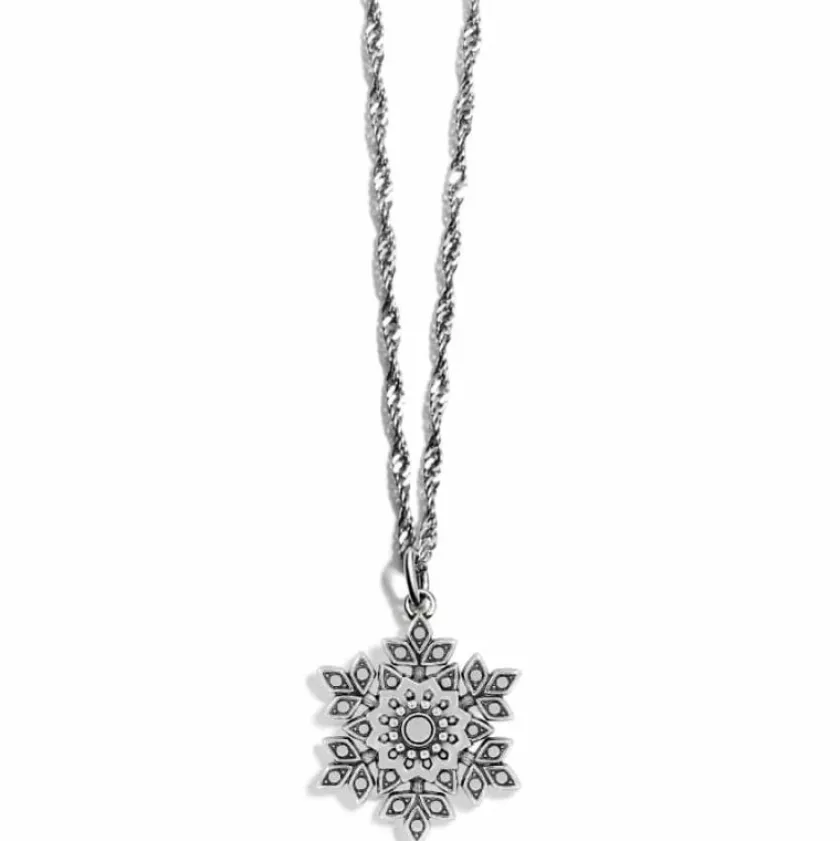 Brighton Glint Snowflake Necklace Silver Online