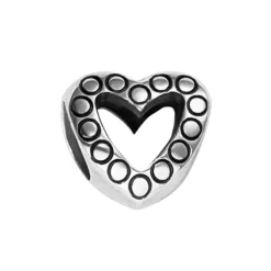 Brighton Glitter Hearts Bead Silver Outlet