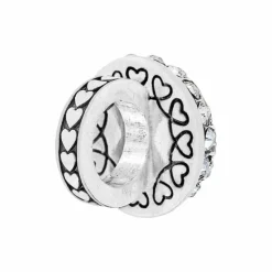 Brighton Glitter Hearts Ring Bead Silver-Red Discount