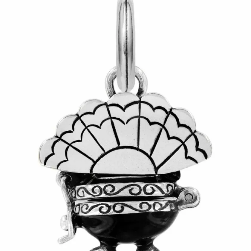 Brighton Gobbler Turkey Charm Silver-Multi Fashion