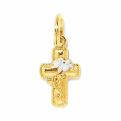 Brighton Easter Lily Cross Charm Gold Sale