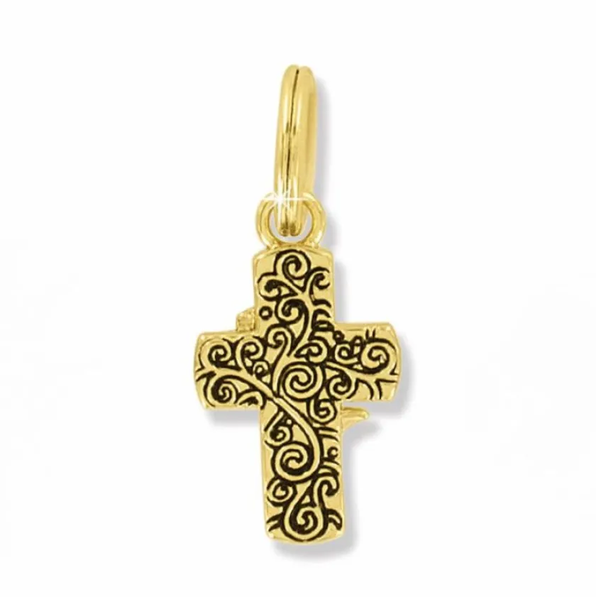 Brighton Easter Lily Cross Charm Gold Sale
