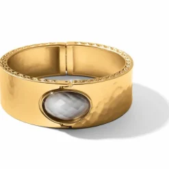 Brighton Golden Moon Hinged Bangle BrushedGold Clearance