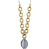 Brighton Golden Moon Short Necklace Gold-Gray New