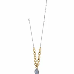 Brighton Golden Moon Short Necklace Gold-Gray New