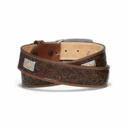 Brighton Goldfield Belt Brown New