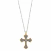 Brighton Good Shephard Cross Necklace Silver-Gold Fashion