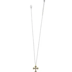 Brighton Good Shephard Cross Necklace Silver-Gold Fashion