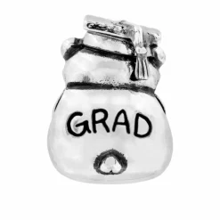 Brighton Grad Bear Bead Silver Fashion