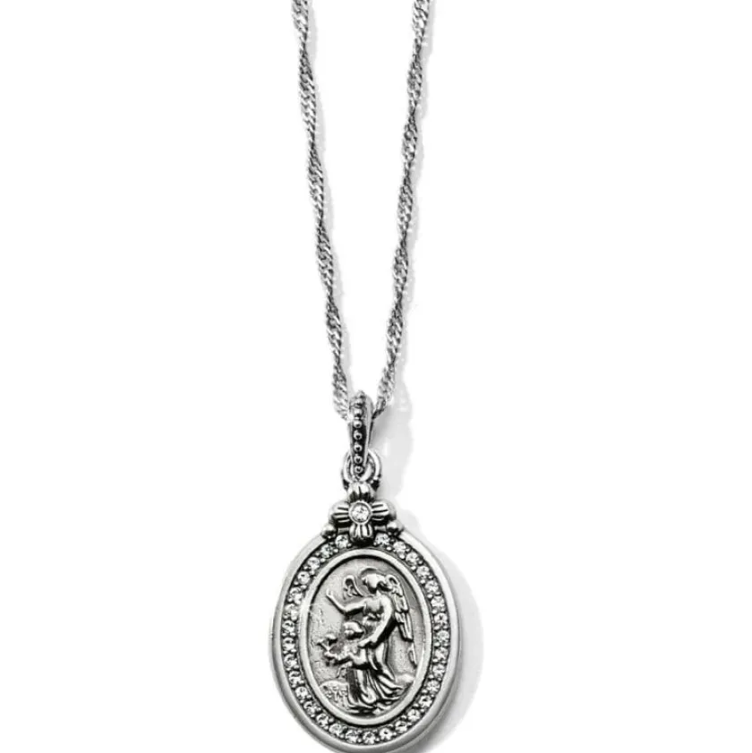 Brighton Guardian Angel Petite Necklace Silver New