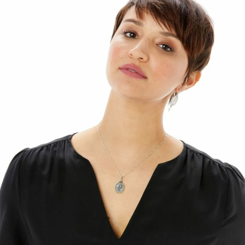 Brighton Guardian Angel Petite Necklace Silver New