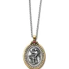 Brighton Guardian Angel Two-Tone Pendant Necklace Silver-Gold Clearance