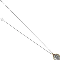 Brighton Guardian Angel Two-Tone Pendant Necklace Silver-Gold Clearance