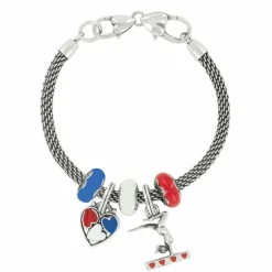 Brighton Gymastics Love Charm Bracelet Red-White-Blue Online