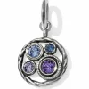 Brighton Halo Charm Silver-Tanzanite Clearance