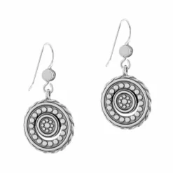 Brighton Halo Eclipse French Wire Earrings Silver-Blue Outlet
