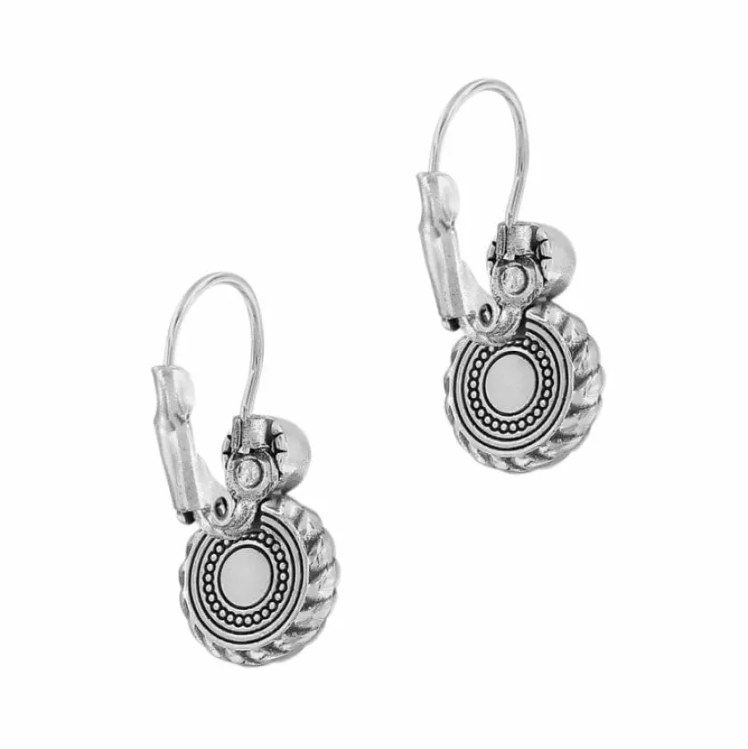 Brighton Halo Eclipse Leverback Earrings Silver-Blue Online