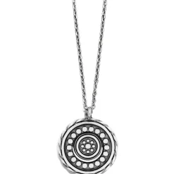 Brighton Halo Eclipse Petite Necklace Silver-Blue Best