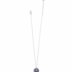 Brighton Halo Eclipse Petite Necklace Silver-Blue Best