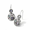Brighton Halo French Wire Earrings Silver-Tanzanite Sale