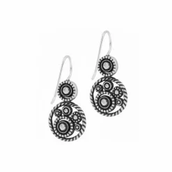 Brighton Halo French Wire Earrings Silver-Tanzanite Sale