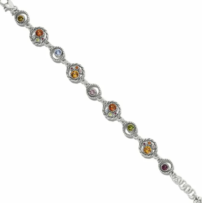Brighton Halo Gems Bracelet Silver-Multi Clearance