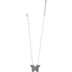 Brighton Halo Gems Monarch Butterfly Necklace Silver-Tanzanite Online