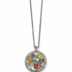 Brighton Halo Gems Necklace Silver-Multi Sale
