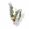 Brighton Halo Gems Trio Hoop Earrings Silver-Multi Best