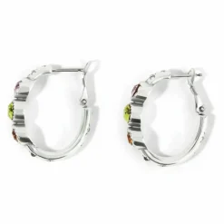 Brighton Halo Gems Trio Hoop Earrings Silver-Multi Best