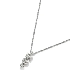 Brighton Halo Gleam Drop Necklace Silver-Multi Online