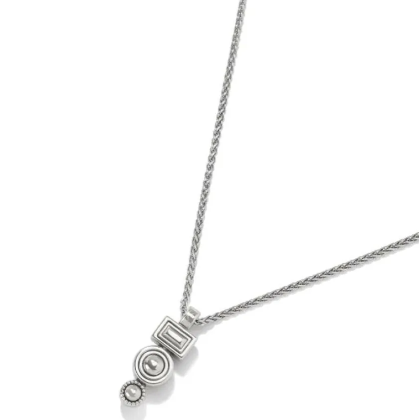 Brighton Halo Gleam Drop Necklace Silver-Multi Online