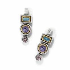 Brighton Halo Gleam Drop Post Earrings Silver-Multi Sale