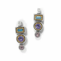Brighton Halo Gleam Drop Post Earrings Silver-Multi Sale