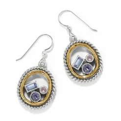 Brighton Halo Gleam French Wire Earrings Silver-Multi Fashion