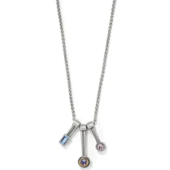 Brighton Halo Gleam Trio Necklace Silver-Multi Online