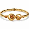 Brighton Halo Glow Hinged Bangle Gold Hot