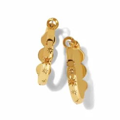 Brighton Halo Glow Trio Hoop Earrings Gold Fashion