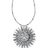 Brighton Halo Ice Radiate Necklace Silver-Tanzanite Clearance