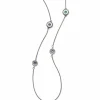 Brighton Halo Light Long Necklace Silver-White Online