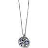 Brighton Halo Petite Necklace Silver-Tanzanite Fashion