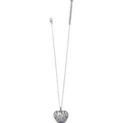 Brighton Halo Radiance Heart Necklace Silver-Multi Online