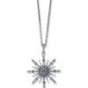 Brighton Halo Starlit Necklace Silver-Tanzanite Clearance