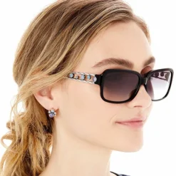 Brighton Halo Sunglasses Black-Tanzanite New