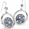 Brighton Halo Tauri French Wire Earrings Silver-Tanzanite Best