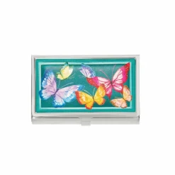 Brighton Hamptons Metal Card Case Multi Hot