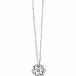 Brighton Harmony Flower Petite Necklace Silver-Gold Outlet