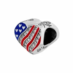 Brighton Hearts & Stripes Bead Multi Hot